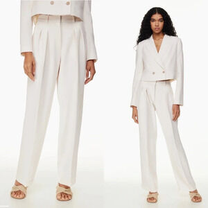 Aritzia Wilfred Anyway Pant in Light Birch Size 6 High-rise pleated pants